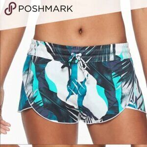 Athleta Tahitian Tropical Petal Swim Short Size LARGE Swim Lycra NWT $54